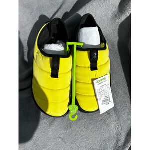 rocs Classic Puff Moc Moccasin Cyber Yellow Unisex kids size J6/W8